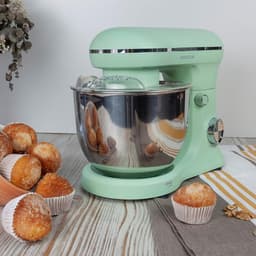 Krachtige Kneedmachine 1500W met 5L RVS Kom - 10 Snelheden Mixer voor Bakken — thumbnail 4