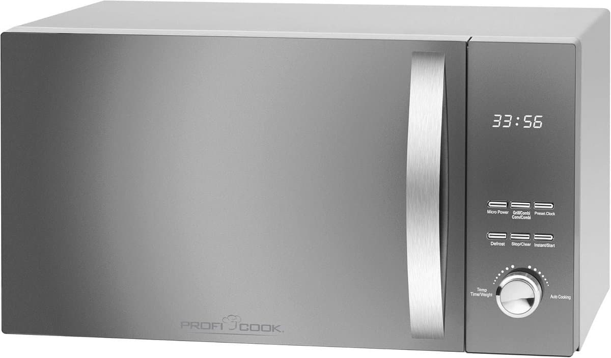 3-in-1 Magnetron met Hetelucht en Grill - 23 Liter RVS Oven tot 2300W — afbeelding 1