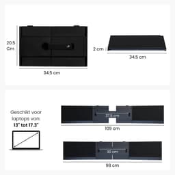 Blerron Flex - 14 Inch - Portable Monitoren - Lichtste model 1 KG - Draagbare Monitor - Portable Monitor - Beeldscherm - USB-C/HDMI - 1920x1080 FHD — thumbnail 4