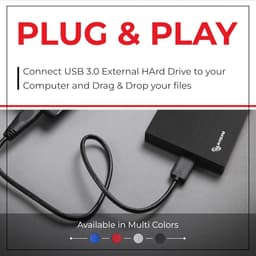 Ultradunne Externe Harde Schijf 500GB USB 3.0 Opslag voor PC, Laptop en Mac — thumbnail 2