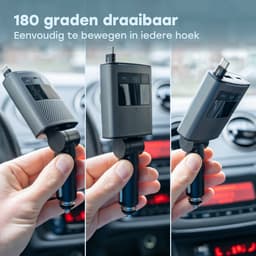 Audyn Bluetooth Transmitter - Autolader - 80W - FM Transmitter - USB C & 8-pin - Auto Oplader - Carkit — thumbnail 5