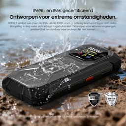 Blackview ROCK 1 - AI Robuuste Smartphone - 4G - 24GB RAM - 256GB ROM - Android 16 - 15000mAh - 6.56 inch - Robuuste Telefoon - 20MP Nachtzicht - IP69K - NFC - GPS - Zwart — thumbnail 2
