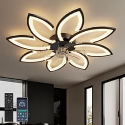 Moderne Plafondventilator met Dimbare LED Verlichting en Zomer-Winter Functie voor Slaapkamer en Keuken — thumbnail 2
