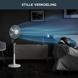 Rowenta Turbo Silence Standing Fan VU5640F2 40 cm, Powerful Home Fan 75 m3/min, Quiet, Silent Night Mode, Turbo Boost, Automatic Oscillation and Orientation, Modern Design — thumbnail 2