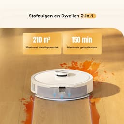 Roborock Q7 M5 Set–Robotstofzuiger met dweilfunctie–10000 Pa sterke zuigkracht–Dubbel antiklitsysteem– 150 min gebruiksduur– LiDAR-navigatie–Stofzuigerrobot voor tapijt– Dierenharen–Wit–Q5 PRO Upgrade–2 Dweilen — thumbnail 2