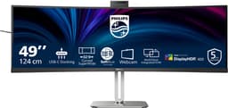 Philips 49B2U6900CH - Ultrawide QHD Curved Monitor - USB-C 100w - RJ45 - KVM switch - HDR400 - Webcam - 5jr Garantie - 49 inch — thumbnail 1
