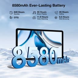 DOOGEE T40 Tablet 11"2,5K 20 GB RAM + 512 GB ROM Android 14 met Helio G99 Batterij 8580 mAh 16 MP + 8 MP,Blauw — thumbnail 3