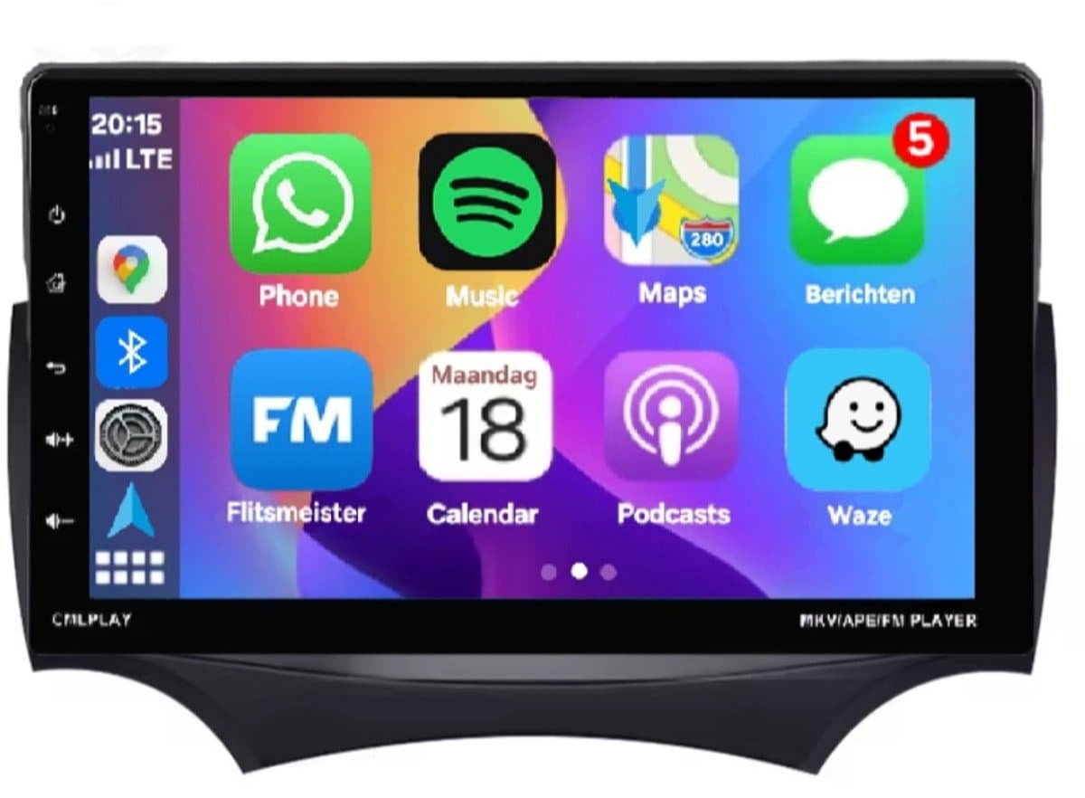 Autoradio 2/64GB met Carplay en Android auto | Geschikt voor Ford Ka 2007-2016 | Radio scherm met Navigatie | 2007 2008 2009 2010 2011 2012 2013 2014 2015 2016 | Titanium Met screen cleaner — afbeelding 1