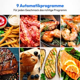 MEDION Heteluchtfriteuse E40 XL (frituurmand van 5,3 liter, 2.150 watt, 9 automatische programma's, bakfunctie, olievrij frituren, touch bedieningspaneel, LED-display) — thumbnail 5
