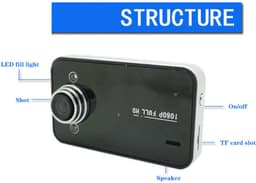Auto-rijrecorder DVR met hoge definitie nachtzicht auto — thumbnail 3