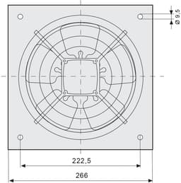 Soler & Palau HXM-200 Muurventilator - 230V AC - 19W - 470 m³/h - 39dB - IP44 - HXM-200 — thumbnail 3