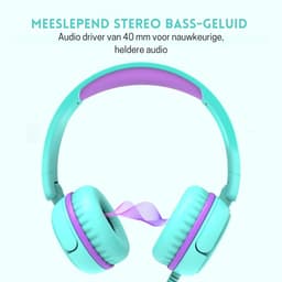StayPowered Koptelefoon - Veilig & Comfortabel voor Kinderen - 85dB Geluidslimiet - Zacht Memory-Schuim - Ergonomisch Ontwerp - Opvouwbaar & Duurzaam - Verstrengelvrij Kabel - Universele Compatibiliteit - Lichtblauw - Levering Sneller dan Aangegeven! — thumbnail 5