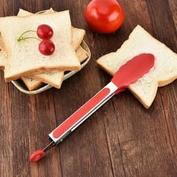 Let op type!! 12 inch siliconen non-slip voedsel brood barbecue BBQ clip Tang keuken gereedschap (rood) — thumbnail 5