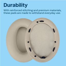 Vervangende Oorkussens voor Sony WH-1000XM3 Noise Cancelling Hoofdtelefoon van MMOBIEL - Memory Foam en Protein PU Koptelefoon Oorkussens - Noise Isolation Earpads – Bruin — thumbnail 5