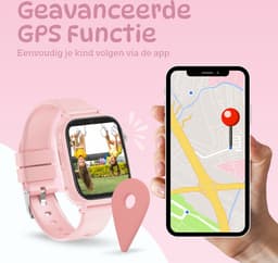 4G Smartwatch kinderen - GPS Horloge kind - HD Videobellen & Stappenteller - Speelgoed - Incl Simkaart — thumbnail 3