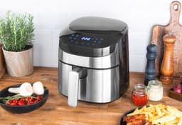 Design Airfryer 3,7 Liter - Digitale XL Heteluchtfriteuse met 8 Vooraf Ingestelde Programma's en Touch-Bediening — thumbnail 3