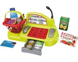Speel Supermarktkassa met Scanner en Boodschappenmand - Kinderspeelgoed voor Peutertjes