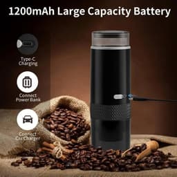 3-in-1 Portable-Coffee Maker Wireless Electric Self Heating Capsules Pods Espresso for Car Home Office Camping Travel Maker 3in1-2025 Nieuw — thumbnail 3