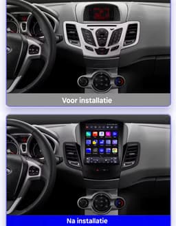 Autoradio 1/32 met Carplay en Android auto | Geschikt voor Ford Fiesta 2008-2016 | Radio scherm met Navigatie | 2008 2009 2010 2011 2012 2013 2014 2015 2016 | MK6 MK7 GTC ST 200 st200 — thumbnail 4