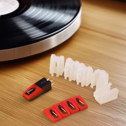 Navaris vervangende naald voor platenspeler - Universele stylus compatibel met de meeste platenspelers - Voor betere sound kwaliteit - Set van 5 — thumbnail 1