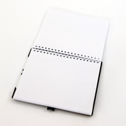 marsboekje 15 x 18 cm, 20-vels, ABS achterkant, met dubbele harphouder — thumbnail 2