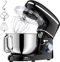 Deegmachine - Deegmixer - Kneedmachine - Kneedmachine Keukenmachine - Deegkneder - Deeghaak - Kneedhaak - Keukenmixer - Keukenmachine - Keukenmixer Met Mengkom - Keukenmixer Machine - Mixer Met Mengkom - Keukenrobot - Keukenmachines - 6 Snelheden — thumbnail 1