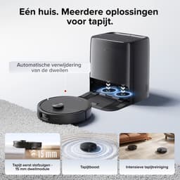 Roborock Qrevo 2 Pro-Robotstofzuiger-FlexiArm-technologie-25000 Pa-dubbel anti-klitsysteem-Intensieve tapijtreiniging 15 mm Dweilverhoging-Drogen met 45°C hete lucht en zelfreiniging op 75°C-Roborock SmartPlan 3.0-Reactive Tech obstakelvermijding — thumbnail 2