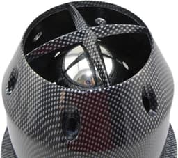 Luchtfilter 76 mm High-Flow koude luchtinlaatfilter auto's transporteurs motor inname vervanging high power sport mesh kegel voor auto zwart koolstof patroon — thumbnail 5