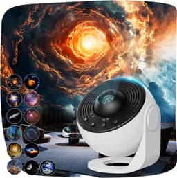 Ciel Etoile Pro Planetarium Projector Galaxie met 13 Schijven van Film, Veilleuse Etoile Projectie Rotatieve 360, Minuterie, Veilleuse Kind Volwassene, Kerstcadeaus — thumbnail 1