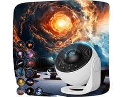 Ciel Etoile Pro Planetarium Projector Galaxie met 13 Schijven van Film, Veilleuse Etoile Projectie Rotatieve 360, Minuterie, Veilleuse Kind Volwassene, Kerstcadeaus