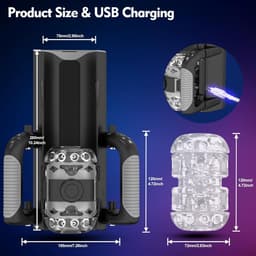 Elektrische masturbator voor mannen zakmuschi - seksspeelgoed voor mannen met telefoonstandaard en opvouwbare handgreep, 12 cm telescoop, masturbator seksspeeltje seksspeeltje Sex Toys Adult Toys — thumbnail 3