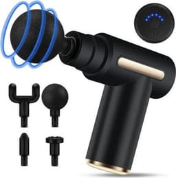 Fascia-massagepistool, draagbaar mini-massagepistool, 6 vibratiestanden, 4 massagekoppen, 1800mAh-batterij. — thumbnail 1
