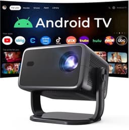 Beamer Smart - 800 ANSI Lumen - Native 1080p Resolutie - LCD Scherm - Android 14 OS - Voor Thuisbioscoop En Buiten — thumbnail 1