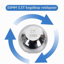 50 mm 3,5T trekhaakkogel M22, 1 stuks kogelkop voor trekhaak van staal, kogelkop, trekkerrail, trekhaak quad, voor tractor, aanhanger en grasmaaier — thumbnail 5