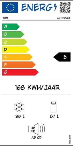 Kavora Koel-Vriescombinatie - Koelgedeelte 38L - Verstelbare Poten — thumbnail 4