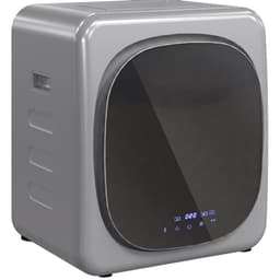 COVREO Wasdroger met smart modus en 6 tijdstanden – 48x40x56 cm – Luchtafvoerdroger met RVS trommel – voor 2.5 kg was – Zilver — thumbnail 2