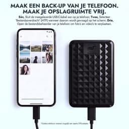 Externe Harde Schijf - Blauw - 1 TB - Draagbare USB 3.0 High-Speed HDD - Voor Windows, Mac, Laptop, PC, PS4/5, Xbox — thumbnail 4