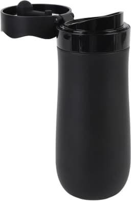 Draagbare Koffiezetter - French Press - Koffie Maken - Dubbelwandig Geïsoleerd - 320 ml - Zilverkleurig — thumbnail 1