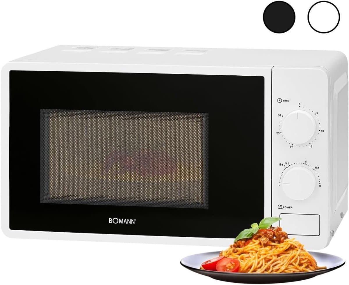 Magnetron met oven - Compacte oven - Snel maaltijden - 6 vermogensstanden - 20 liter inhoud - Wit — afbeelding 1