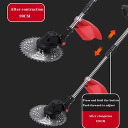 Elektrische Grasmaaier - Accu Grasmaaier - Gazon Onderhoud - Borstelloze Motor - 30 Centimeter - Niet Gespecificeerd — thumbnail 4