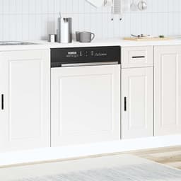 Vaatwasserblende - Frontpaneel Keuken - Vaatwasser Beschermen - Robuust Houtmateriaal - 60 x 1.5 x 67 cm - Wit — thumbnail 3