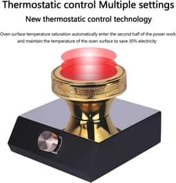 Sifon Koffiezetapparaat - Vacuüm Koffiezetter - Zelf Koffie Zetten - Thermostatische Regeling - 400W - Zilver — thumbnail 5