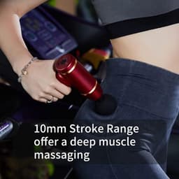 Draagbaar Massagepistool - Spier Stimulator - Herstel Na Sport - 8 Versnellingen - 18 cm Hoogte - Zwart — thumbnail 5