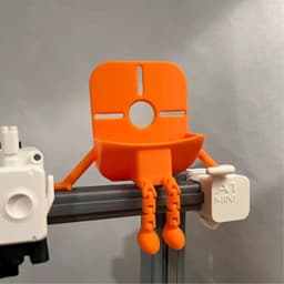 Boorstofvanger - Stofopvangbak - Schone werkplek - Praktisch flesontwerp - 10.5 x 8.3 cm - Oranje — thumbnail 2