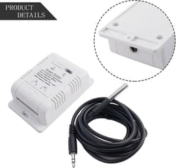 Slimme Temperatuurschakelaar - WiFi Thermostaat Sensor - Thuiskantoor Automatisering - Realtime Bewaking - 16A - Wit — thumbnail 4