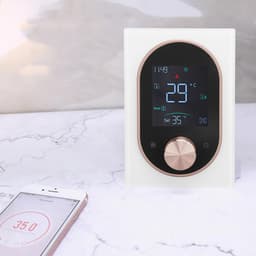Slimme Thermostaat - Programmeerbare Thermostaat Kleurenthermostaat - Energie Besparen - Open Raam Detectie - AC 95-240V - Wit — thumbnail 4