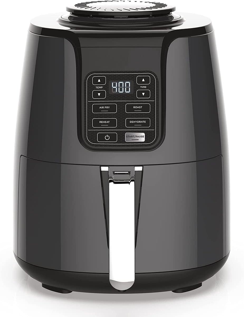 Luchtfriteuse - Airfryer Frituurpan - Gezond Frituren - Breed Temperatuurbereik - 4 Quarts - Zwart — afbeelding 1