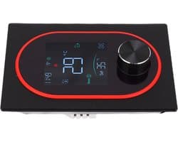 Slimme Thermostaat - Verwarming Regelaar - Energie Besparen - Programmeerbaar Schema - 5-35℃ - Zwart