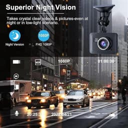 Dash Cam Auto - Autocamera Rijrecorder - Veilig Rijden - 170 Graden Groothoek - 27 Inch Scherm - Zwart — thumbnail 2