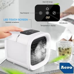 Aero® LED Mini Aircooler 3 - 1 | Lucht Koeler / Ventilator - Lucht Bevochtiger - Lucht Reiniger / Zuiveraar — thumbnail 5